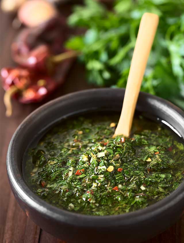 Bowl of Authentic Mexican salsa verde
